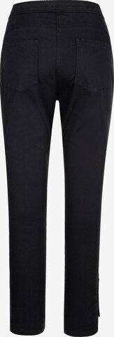 Coupe slim Pantalon MIAMODA en noir