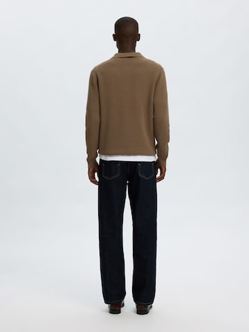 SELECTED - Jersey en marrón