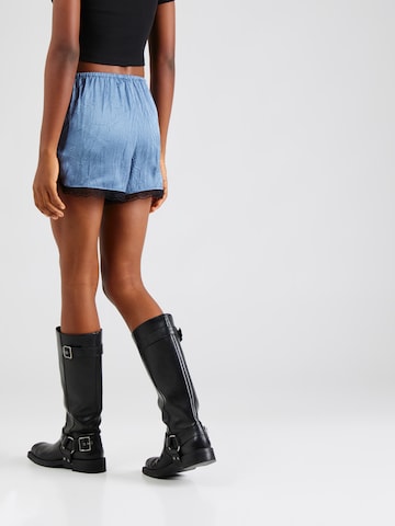 TOPSHOP Regular Trousers in Blue