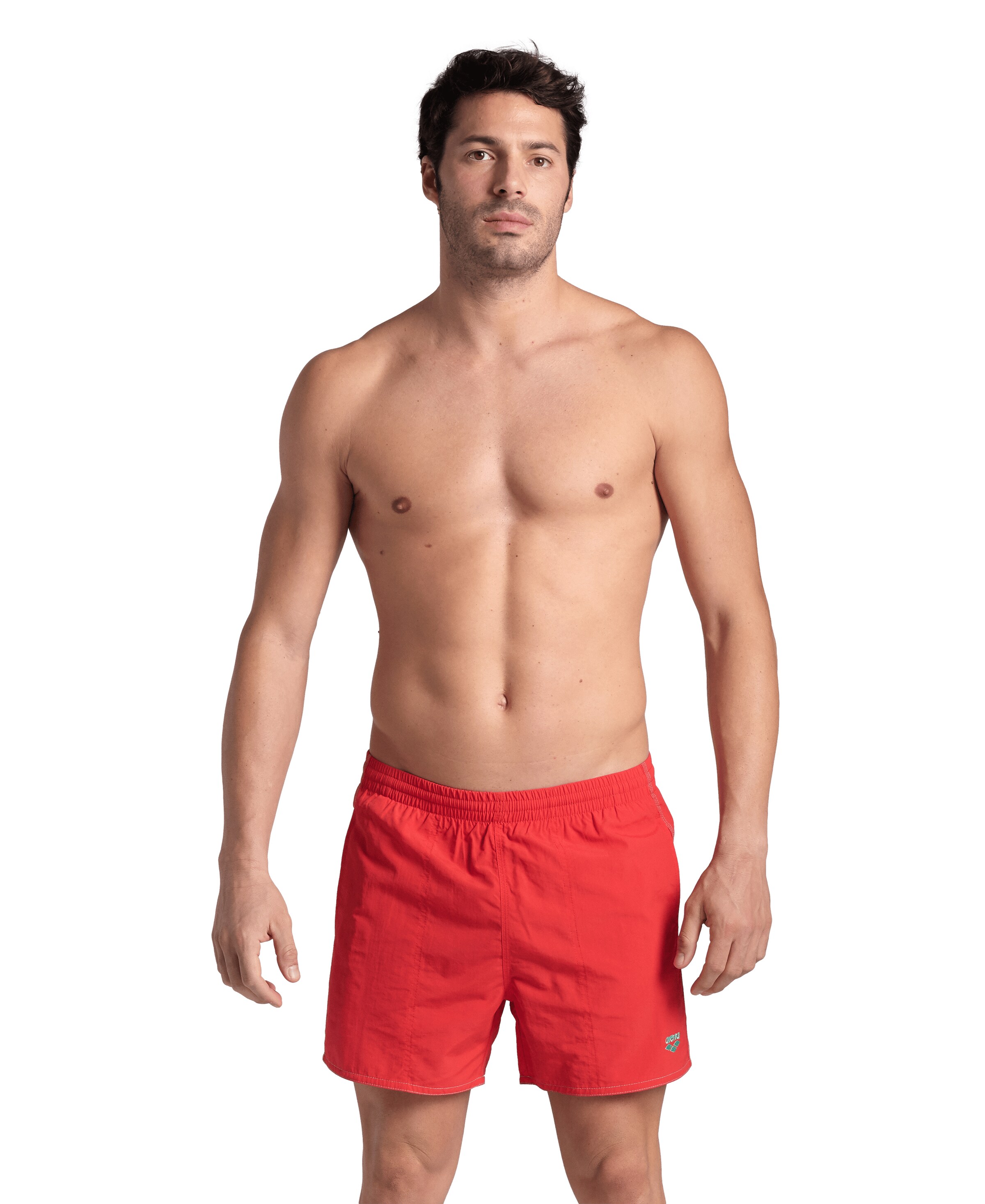 ARENA Board Shorts in Red: front