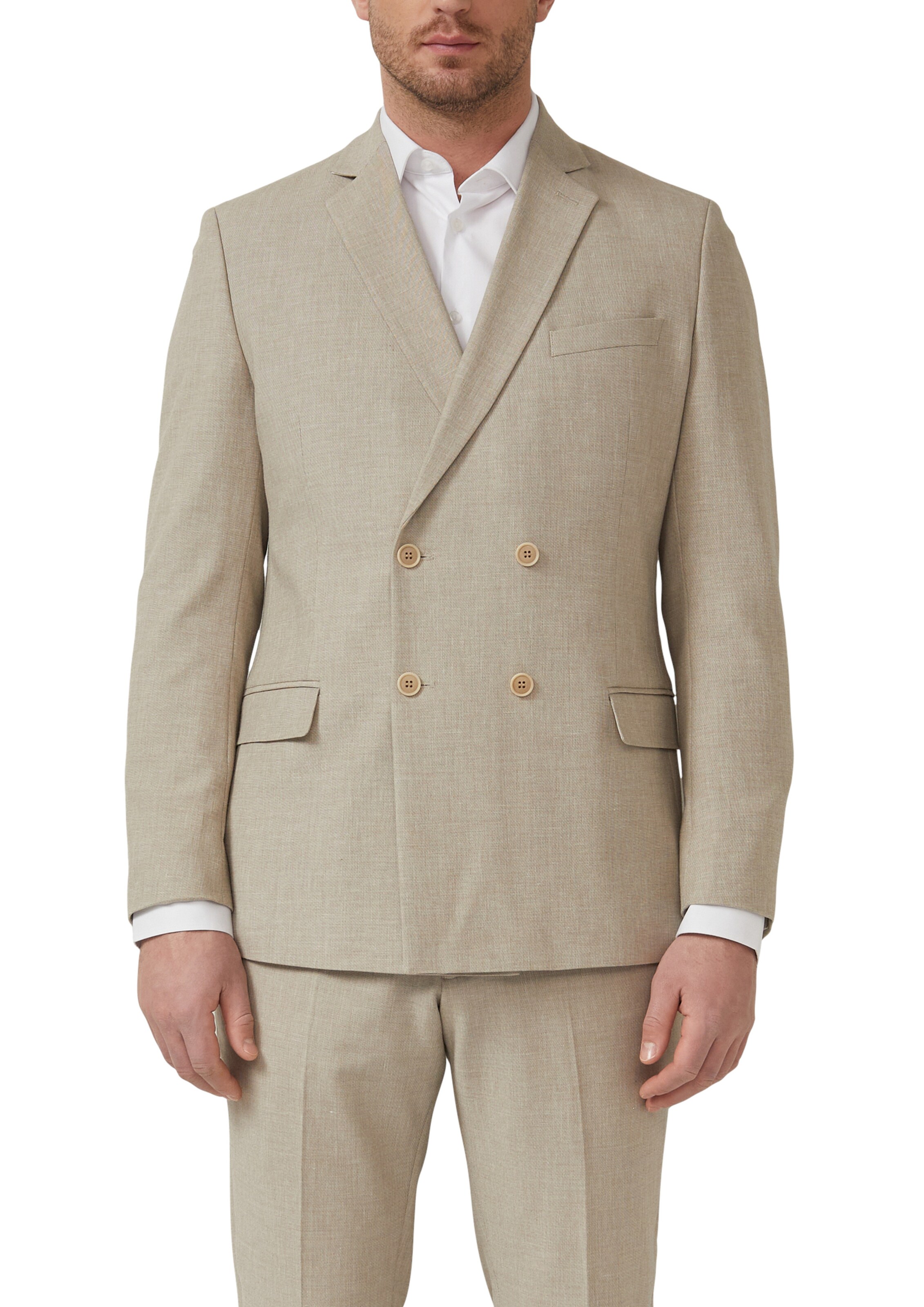 s.Oliver Slim fit Blazer ' S.OPURE ' in Beige