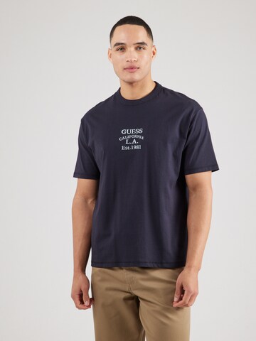 GUESS - Camisa em azul: frente