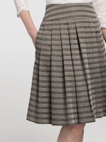 SPIETH & WENSKY Traditional Skirt 'Babette' in Brown