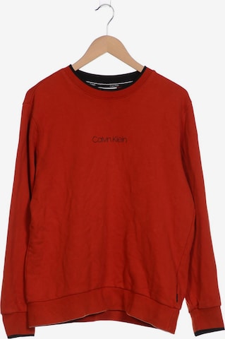 Calvin Klein Sweatshirt & Zip-Up Hoodie in M in Orange: front