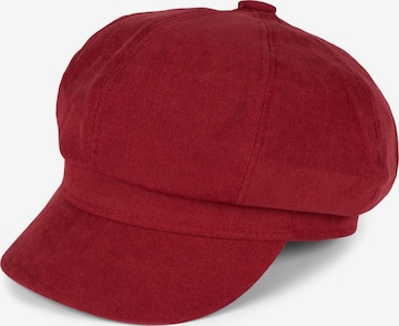 styleBREAKER Mütze 'Weiche Ballonmütze Einfarbig' in Rot: Vorderseite