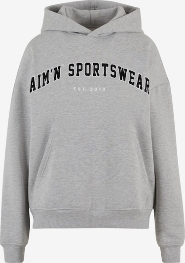 Aim'n Sweater majica 'Varsity Sweat' veličine L u siva / crna / bijela, Pregled proizvoda