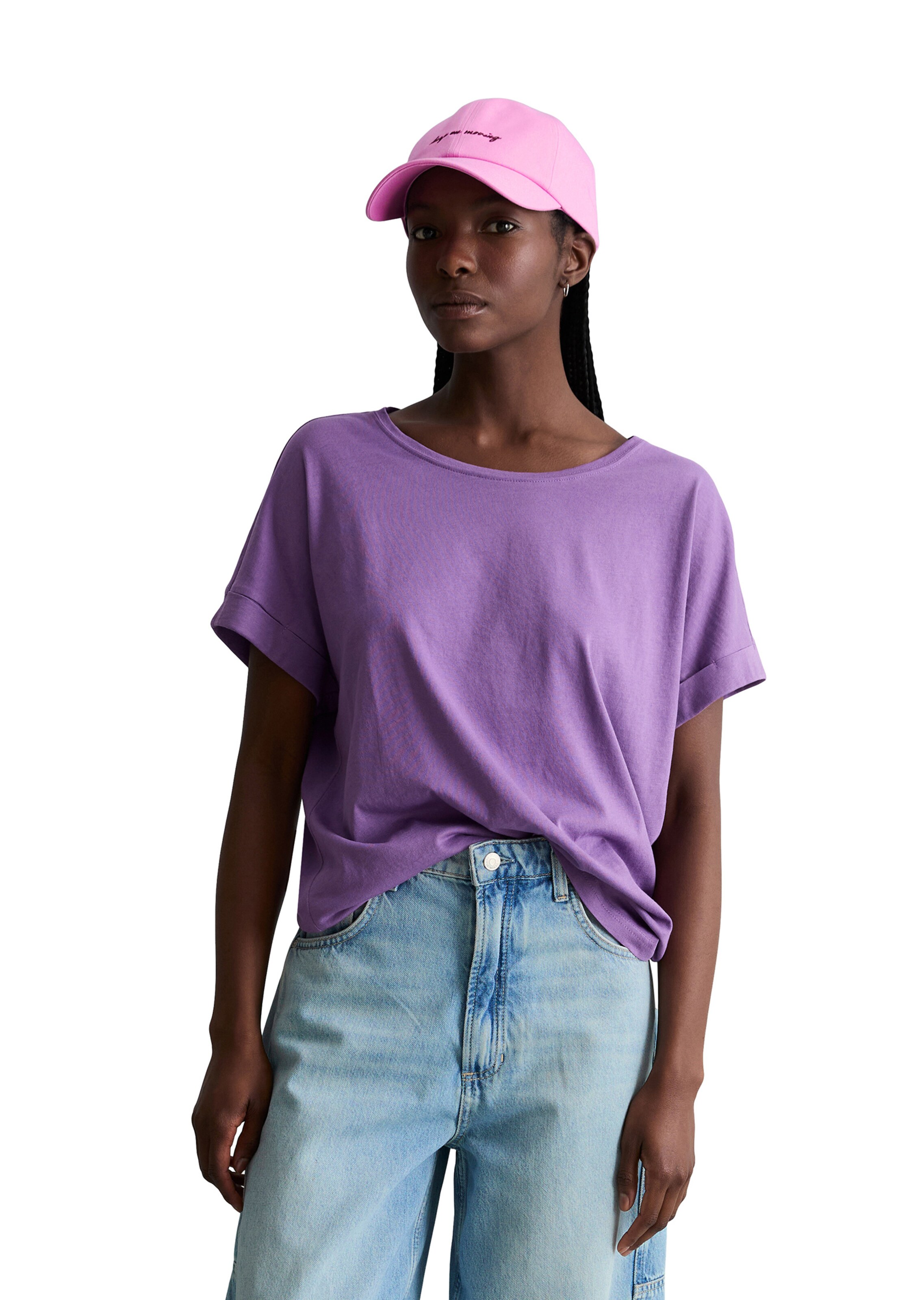 Marc O'Polo DENIM Shirt 'DfC' in Lila: voorkant