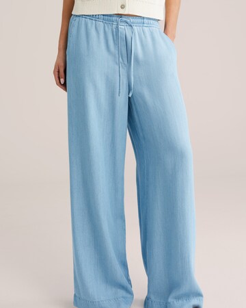 WE Fashion Широкий Штаны в Синий