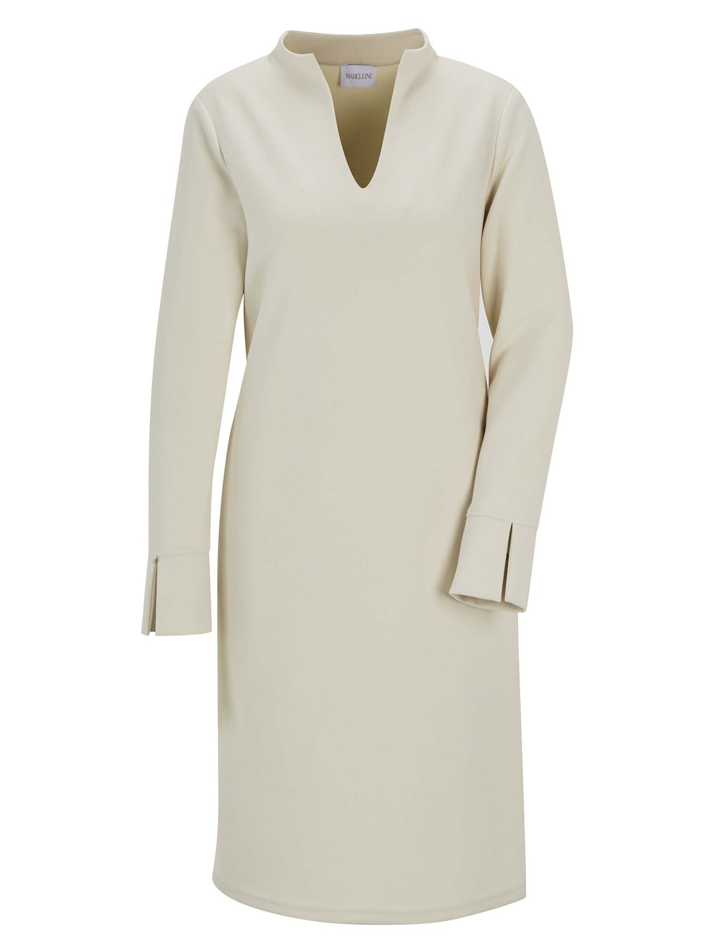 MADELEINE Kokerjurk in Wit: voorkant