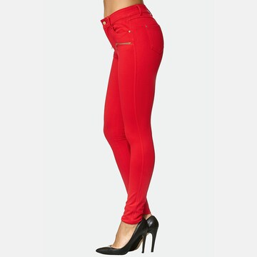 Skinny Jean Elara en rouge