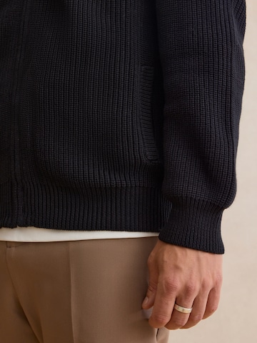 DAN FOX APPAREL Strickjacke 'Miran' in Schwarz