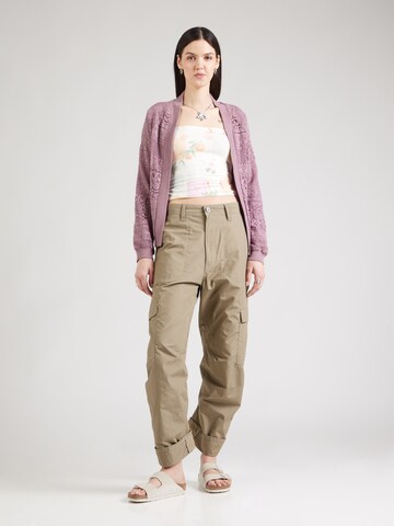 ABOUT YOU Knit Cardigan 'Mila' in Purple