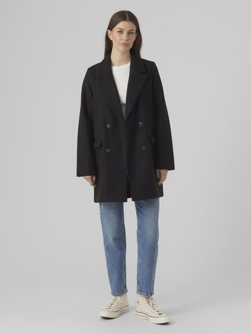 VERO MODA Mantel 'Vince Aura' in Schwarz