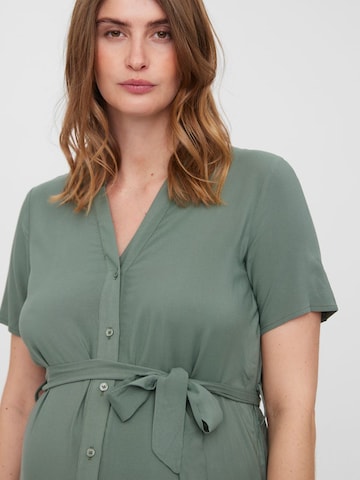 Vero Moda Maternity Shirt Dress 'VICA' in Green