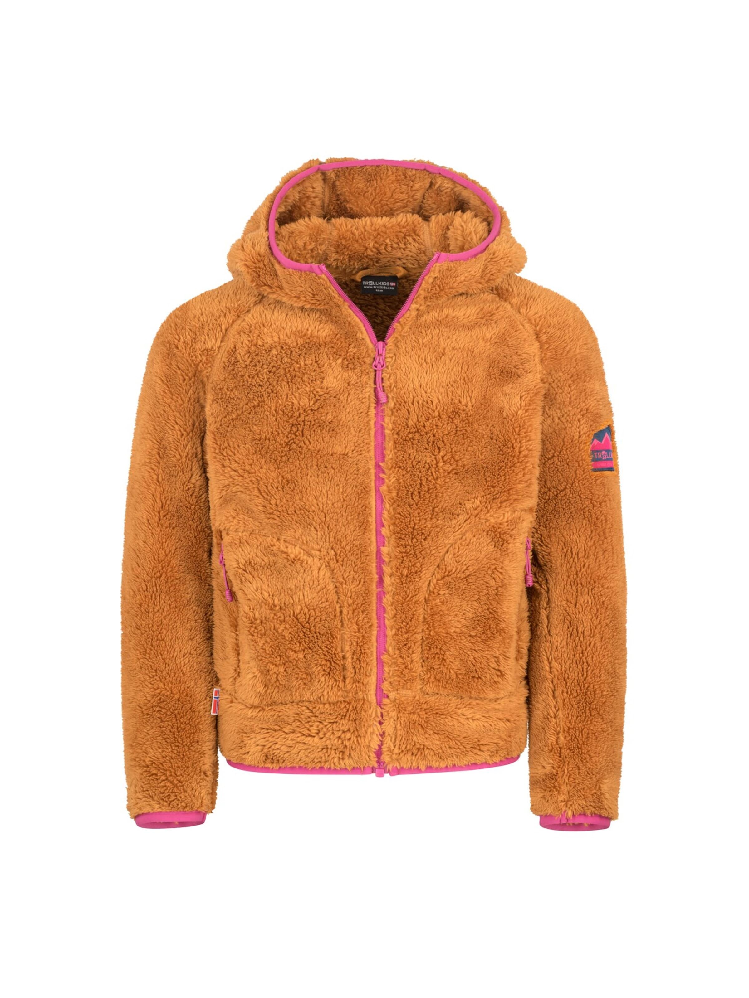 TROLLKIDS Fleecejacke in Braun: Vorderseite
