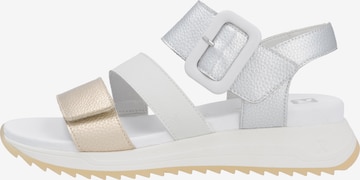 Rieker Sport Strap Sandals in White: front