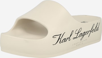 Karl Lagerfeld - Sapato aberto 'KOBO II' em branco: frente