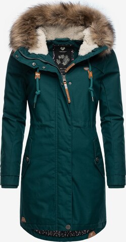 Ragwear Winter Parka 'Tawny' in Green: front