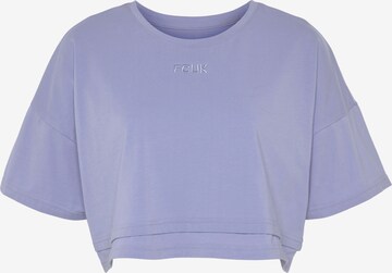 T-shirt LASCANA en violet : devant