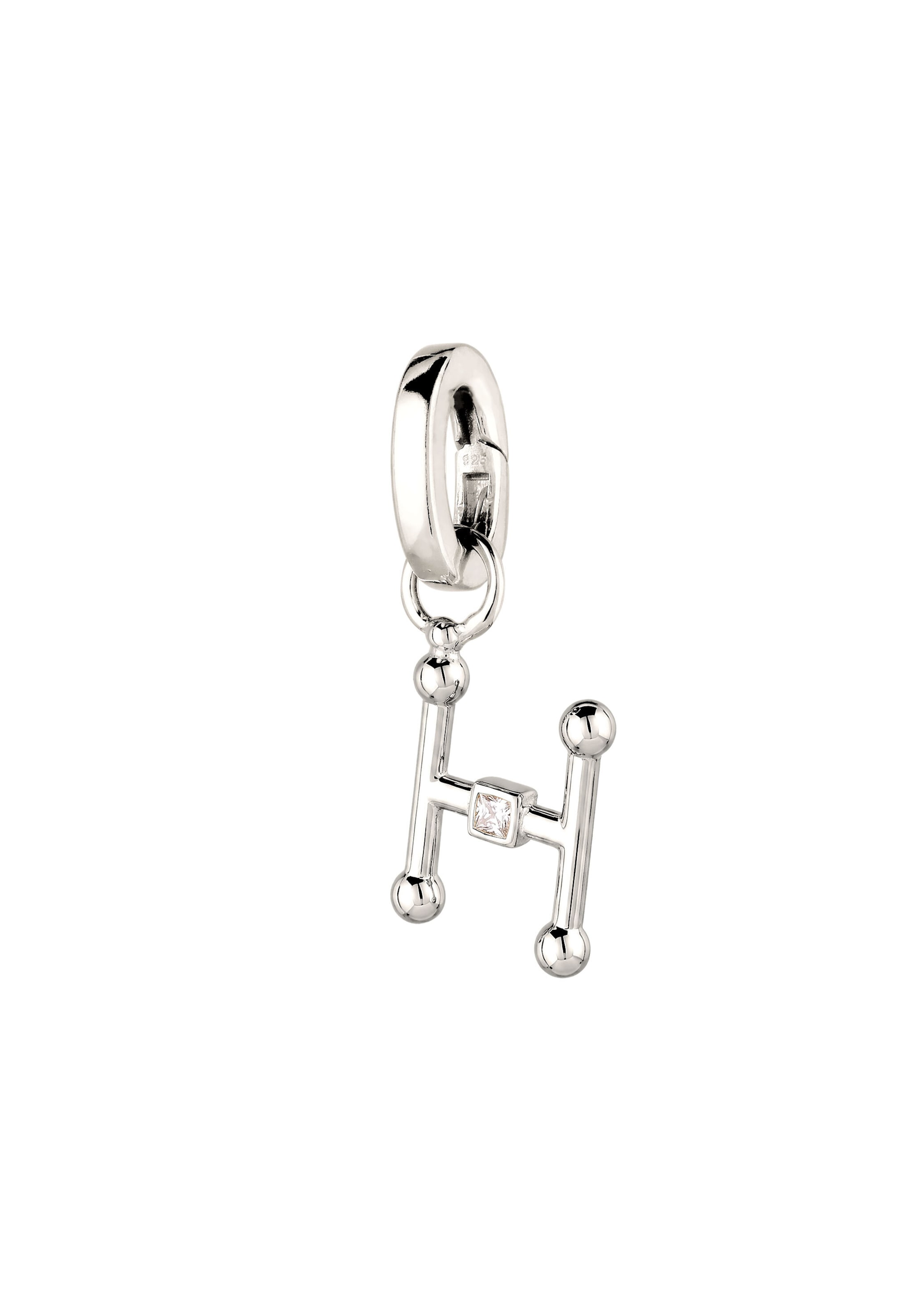 ELLI Hangers 'Buchstabe H' in Zilver