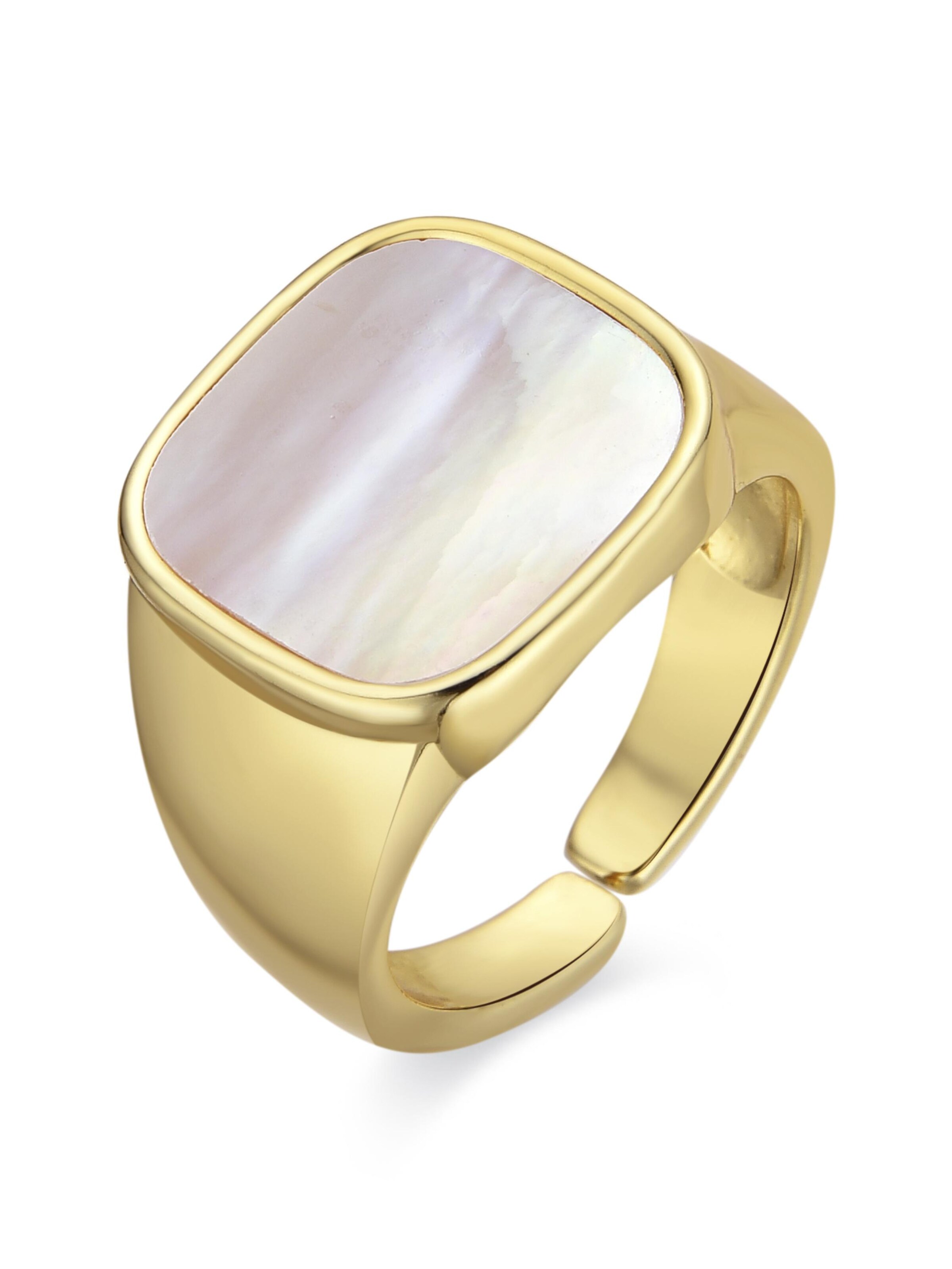 Bague 'Misau' Luxenter en blanc : devant