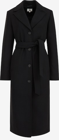 Manteau mi-saison WE Fashion en noir : devant