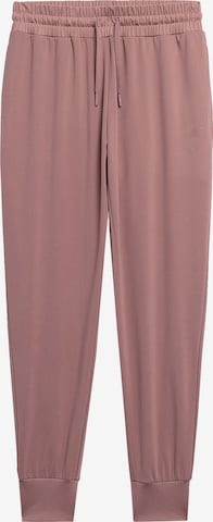 4F Tapered Workout Pants in Pink: front