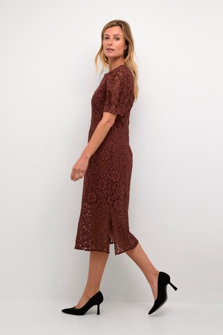 Cream Dress 'Bana' in Brown