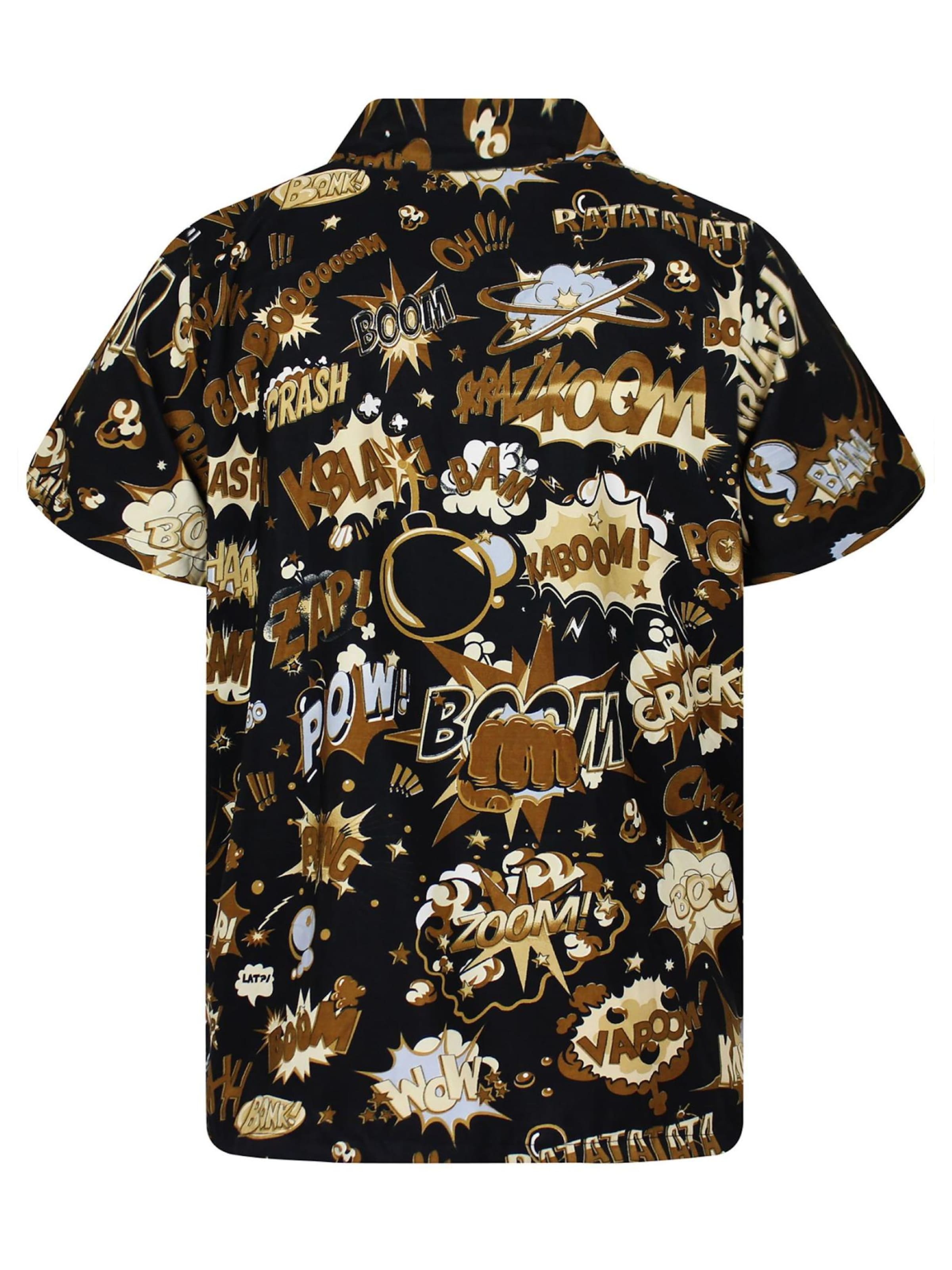 Maglietta 'Boom Bang' di King Kameha in marrone