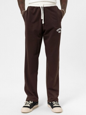 Loosefit Pantaloni 'Hibiscus' di VAMOS CLO in marrone: frontale