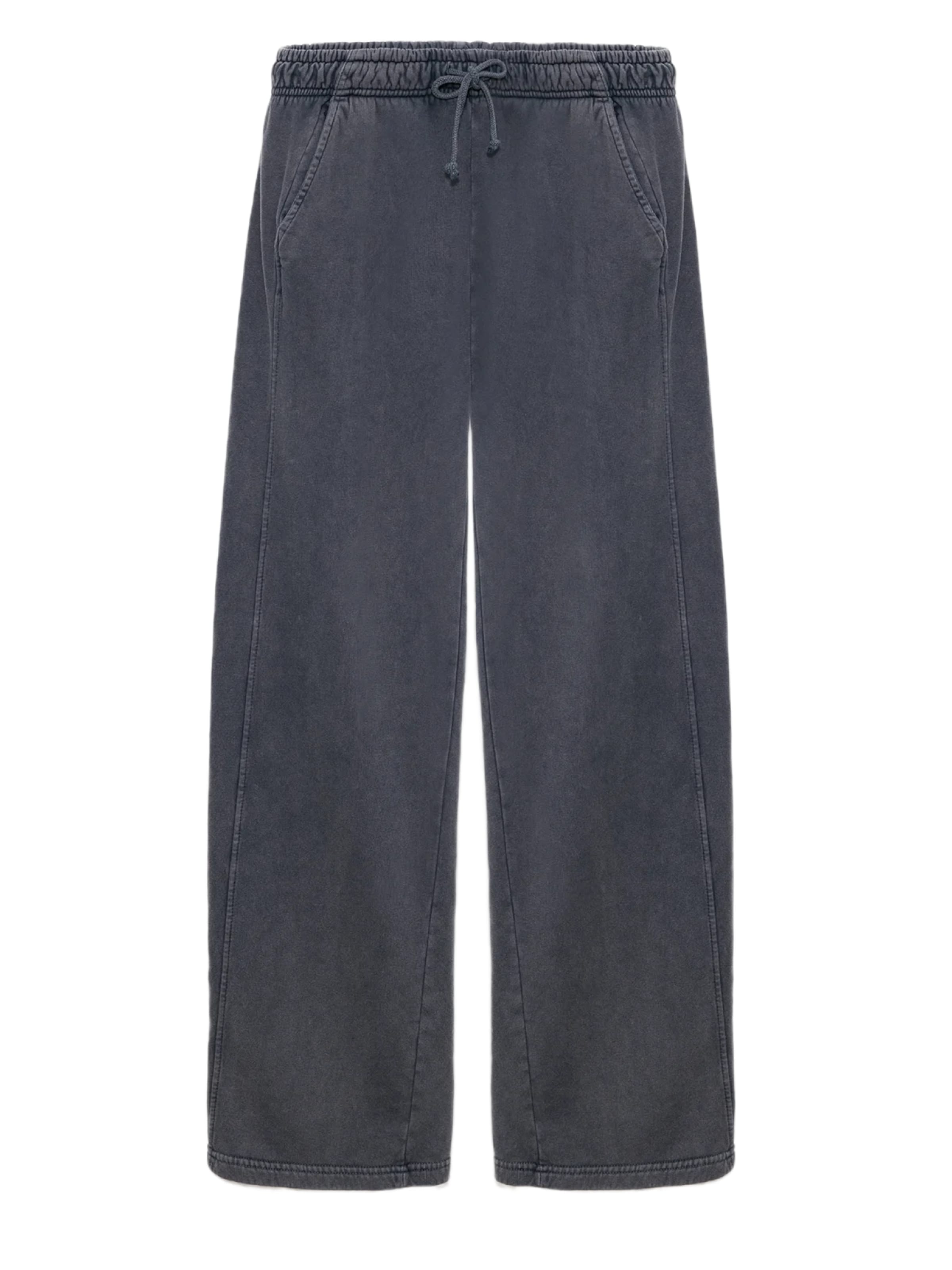 No Matter What Wide Leg Hose in Grau: Vorderseite