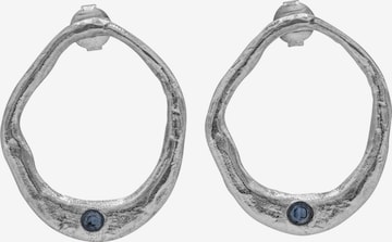 Boucles d'oreilles Haze&Glory en argent : devant