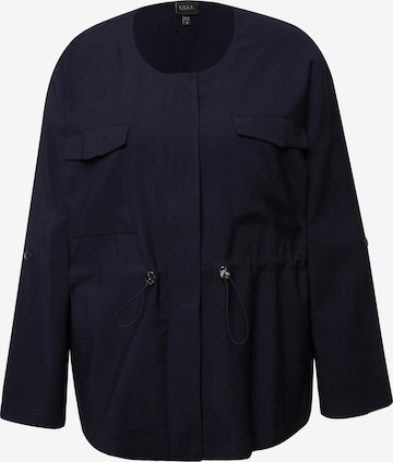 Ulla Popken Between-Season Jacket in Blue: front