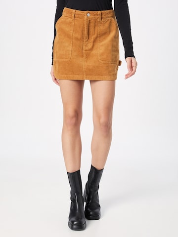 NEON & NYLON Skirt 'LASH' in Brown: front