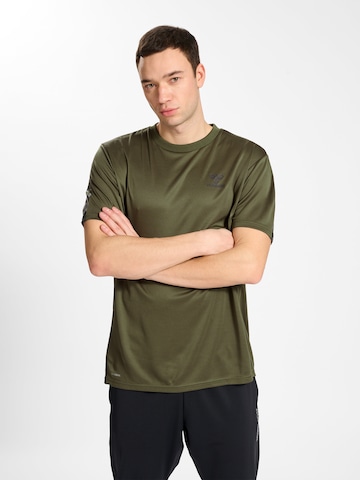 Hummel Functioneel shirt 'ACTIVE' in Groen: voorkant