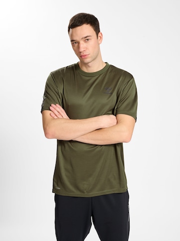 T-Shirt fonctionnel 'ACTIVE' Hummel en vert : devant