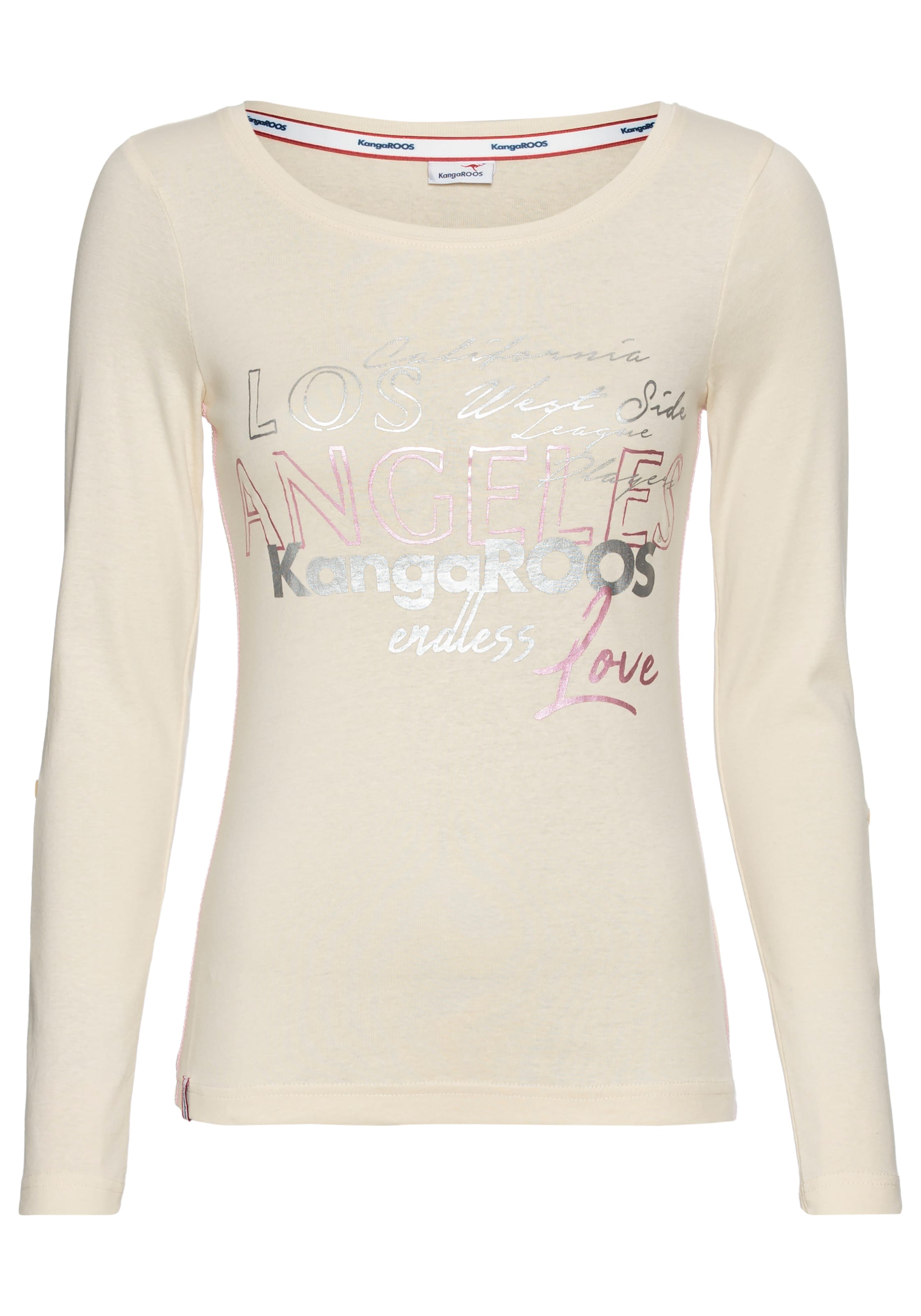 KangaROOS Shirt in Beige: Vorderseite