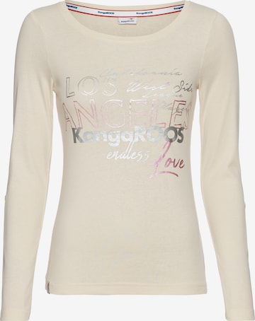 KangaROOS Shirt in Beige: Vorderseite
