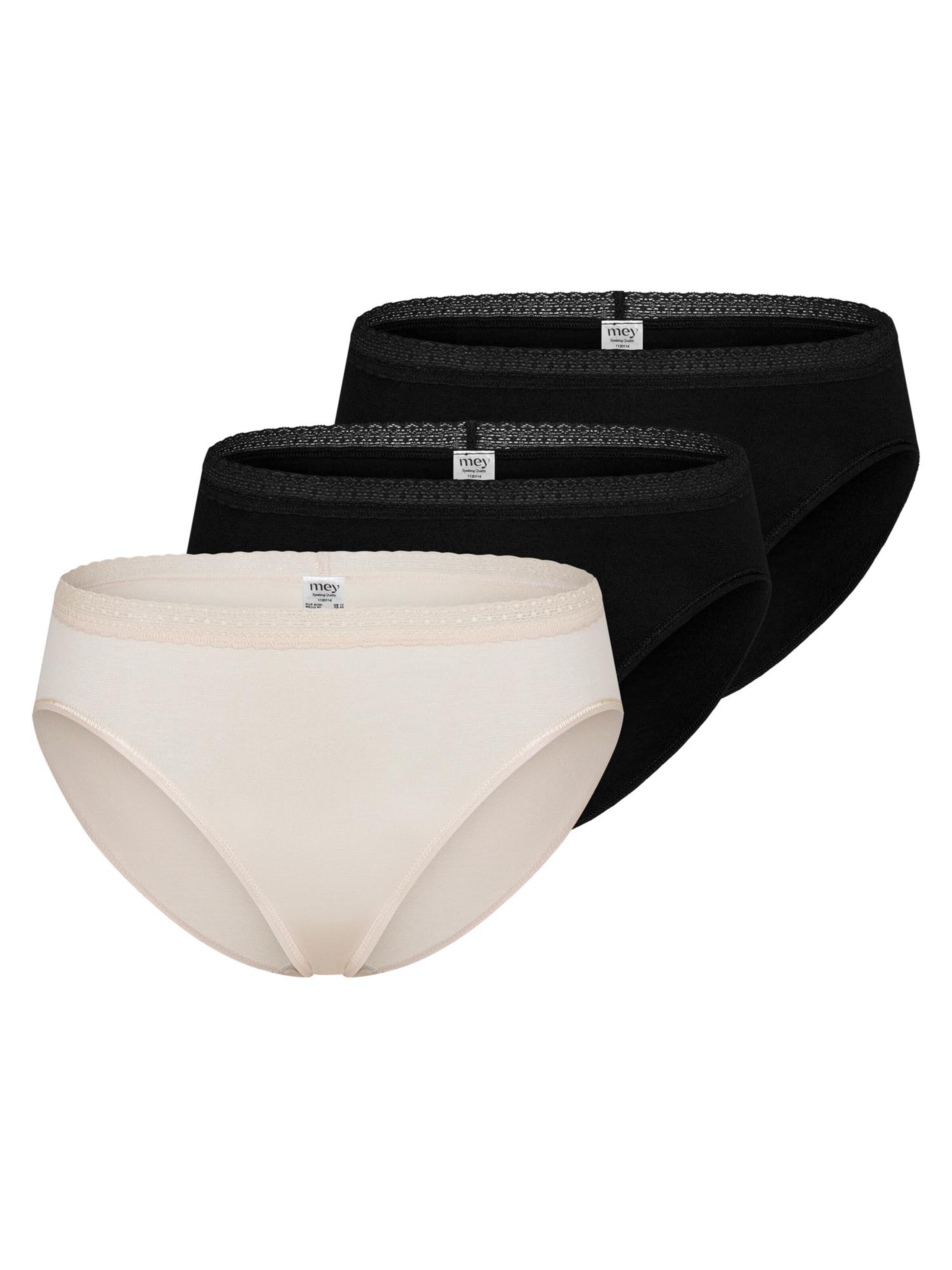 Mey Panty 'Modal Lace' in Brown: front
