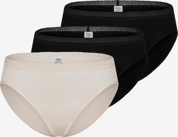 Mey Panty 'Modal Lace' in Brown: front