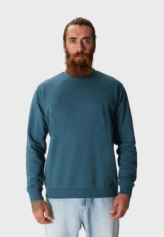 Oldskull Sweatshirt 'Plain Basic' in Grün: Vorderseite