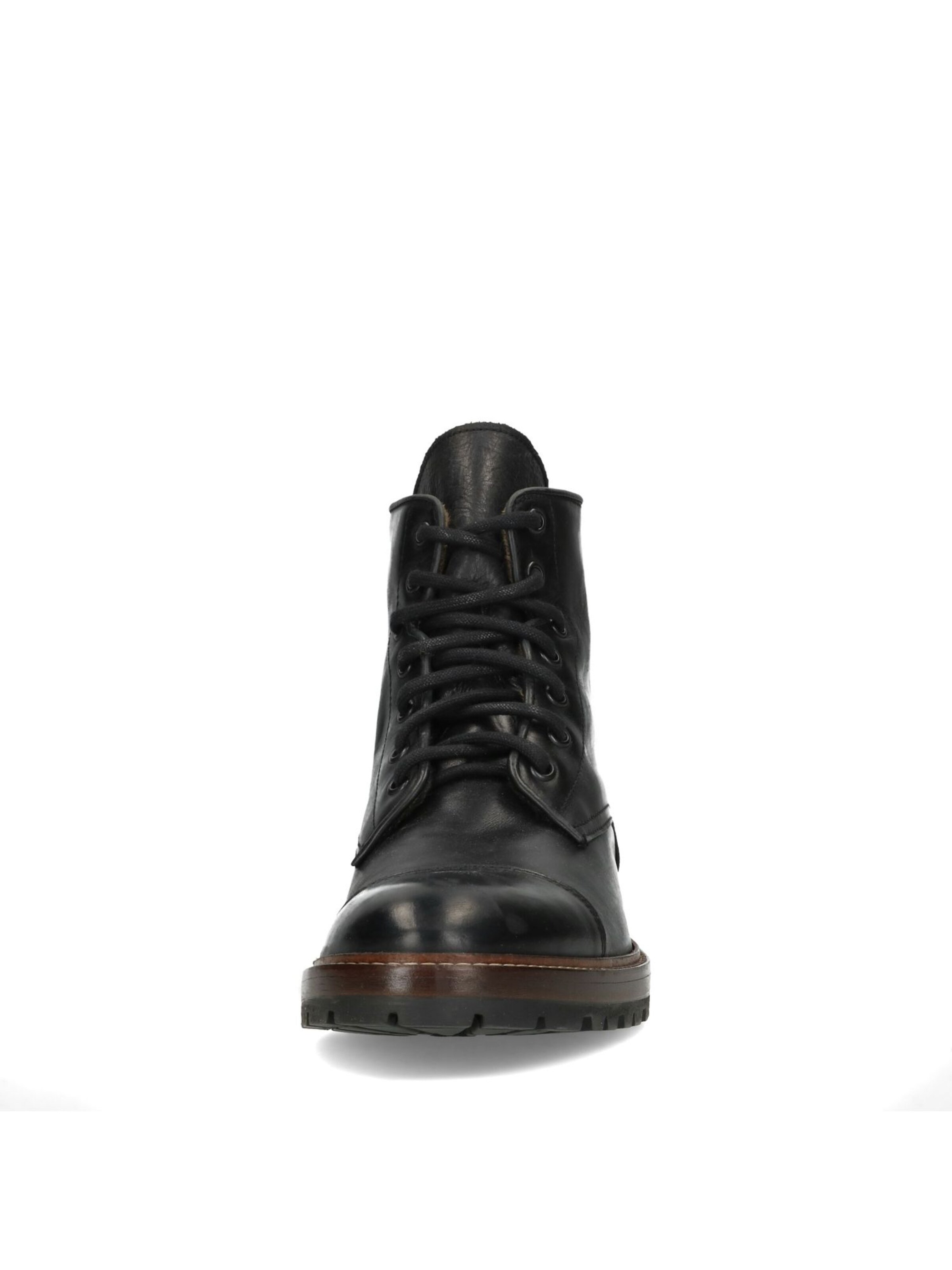 MANFIELD Lace-Up Boots in Black