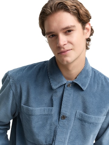 TOM TAILOR DENIM Regular Fit Hemd in Blau