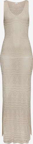 s.Oliver Knitted dress in Beige: front