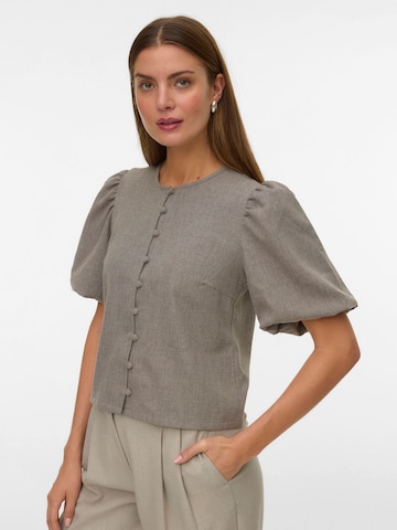 VERO MODA Bluse 'BESTIE' in Grau: Vorderseite