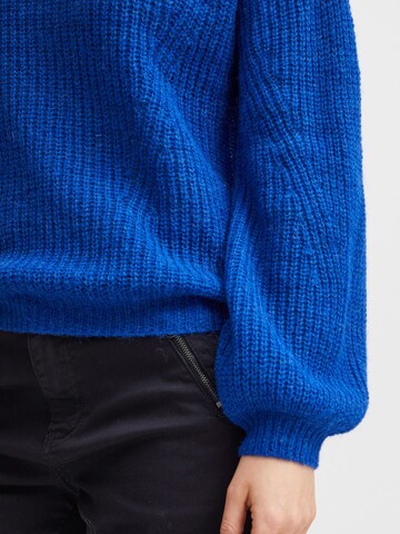 PULZ Jeans Sweater 'IRIS ' in Blue