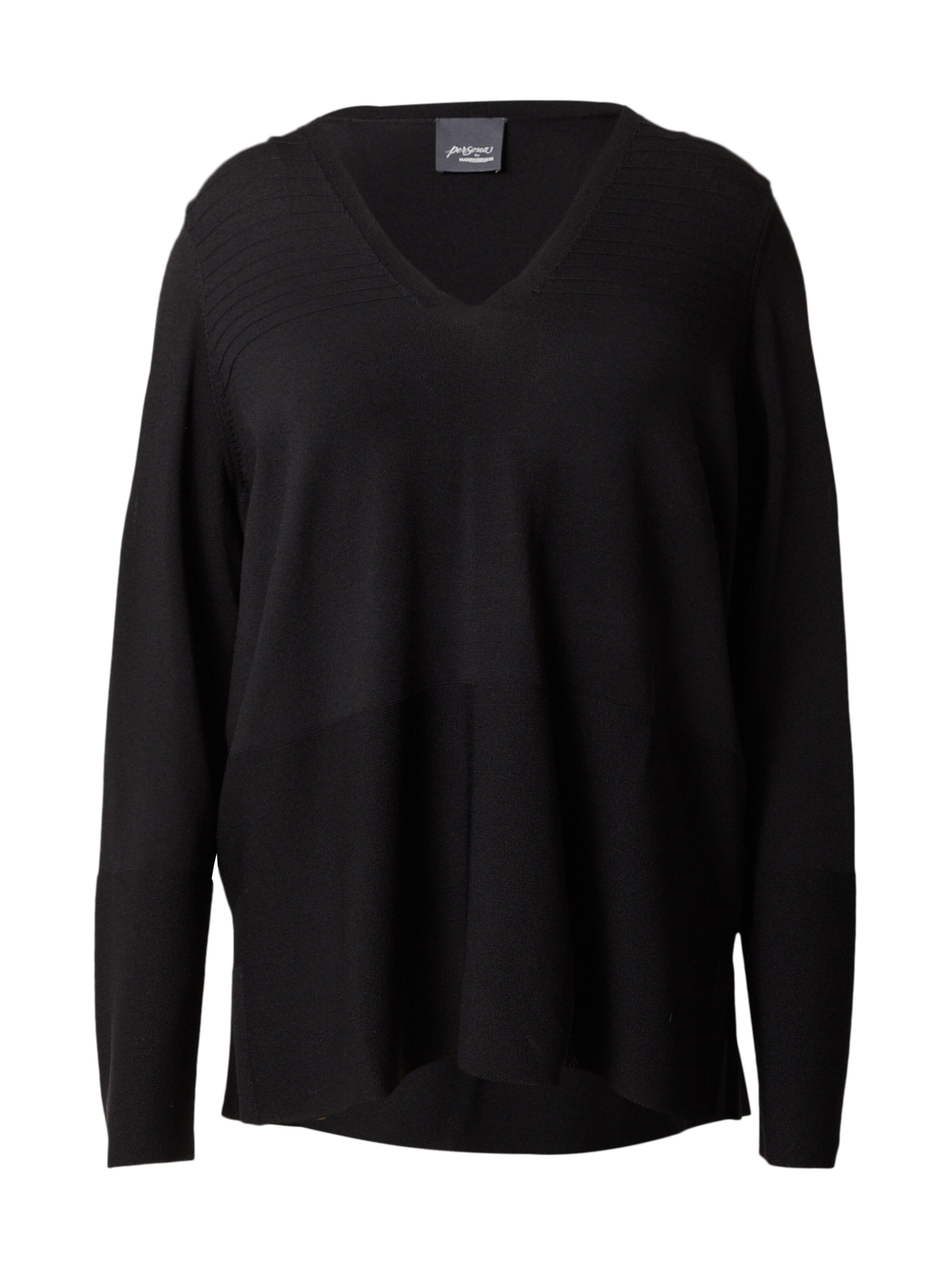 Pulover 'ALOE' de la Persona by Marina Rinaldi pe negru: față