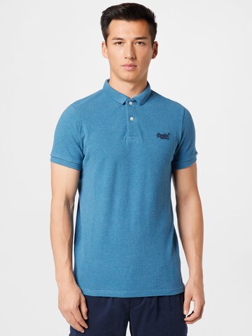 Superdry Poloshirt in Blau: predná strana