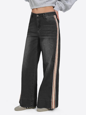 Imily Bela Wide leg Τζιν σε μαύρο: μπροστά