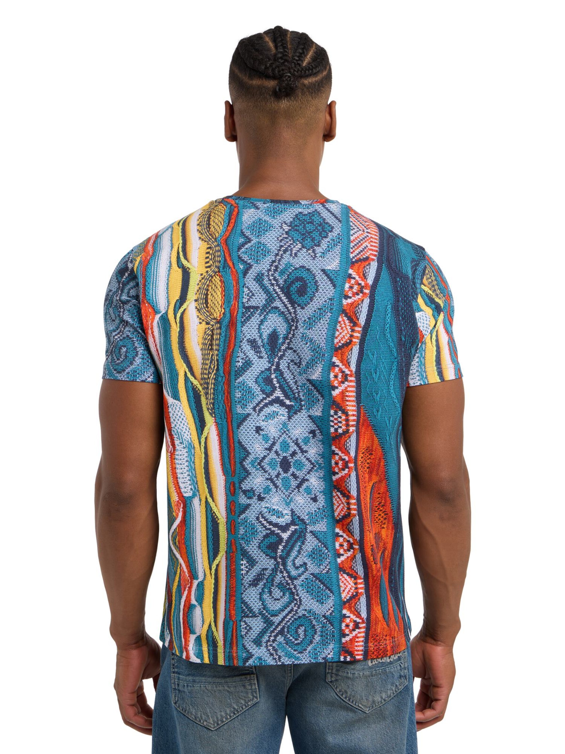 T-Shirt 'Dini' Carlo Colucci en bleu